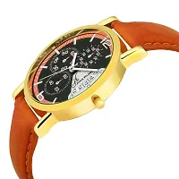 Contemporary Golden Analog Wrist Watch-thumb1