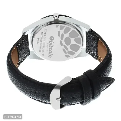 Stylish And Trendy Black PU Strap Analog Watch For Men-thumb4