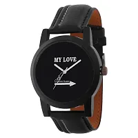 Black Dial Strap Boys Analog Watch With Black Cap And Foldable Sunglass-thumb1