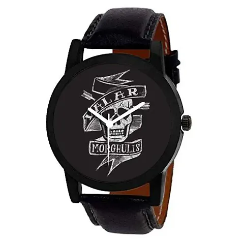 Stylish Graphics Dial Strap Analog Watch