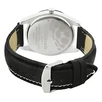 Stylish And Trendy Black PU Strap Analog Watch For Men-thumb2