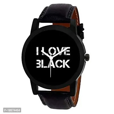 I Love Black Edition Analog Watch
