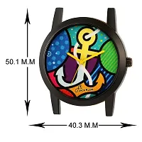 Denim Finish Graphic Edition Wrist Watch For Men-thumb3