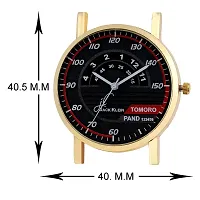 Stylish Golden Round Dial Strap Analog Wrist Watch-thumb3