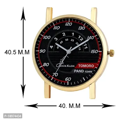 Stylish Golden Round Dial Strap Analog Wrist Watch-thumb4