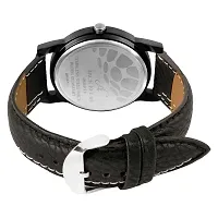 Black Strap Black Dial Wrist Watch-thumb2