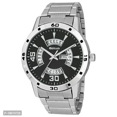 Stylish And Trendy Silver Metal Strap Analog Watch For Men