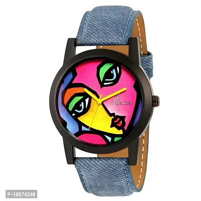 Funky Graphic Eyes Edition Wrist Watch-thumb0
