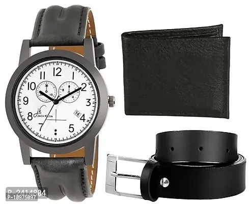 Combo Of Stylish And Trendy Analog Watch With Accessories-thumb0