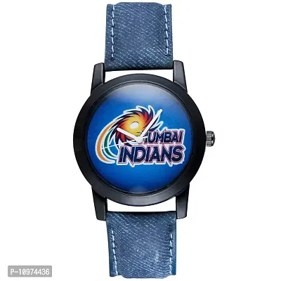 Trendy Ipl Blue Dial Strap Analog Wrist Watch