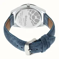 Stylish And Trendy Blue PU Strap Analog Watch For Men-thumb3