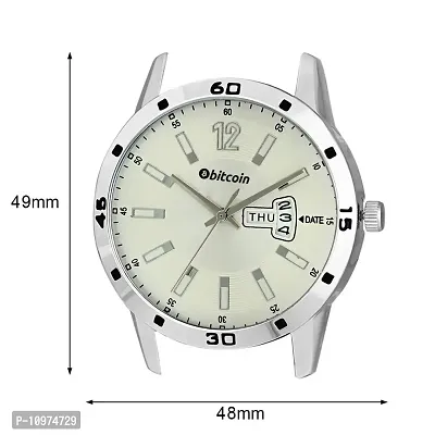 Stylish And Trendy Silver Metal Strap Analog Watch For Men-thumb4