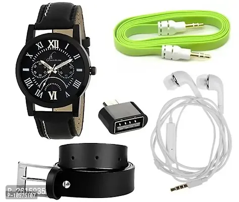 Combo Of Stylish And Trendy Analog Watch With Accessories