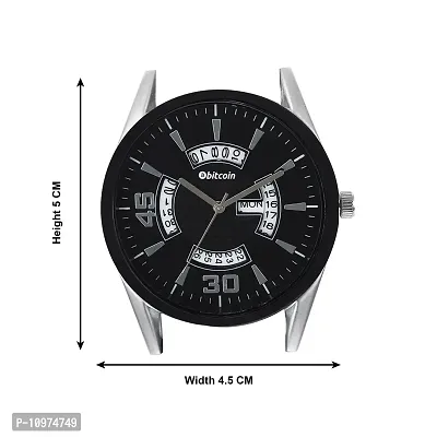 Stylish And Trendy Black PU Strap Analog Watch For Men-thumb5