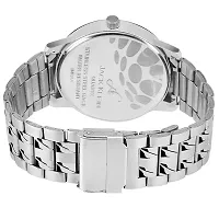 Trendy Black Dial Silver Chain Day And Date Working Analog Watch-thumb2