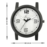 White Dial Brown Strap Quartz Analogue Wrist Watch-thumb3