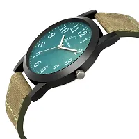 Denim Finish Green Casual Wrist Watch-thumb1