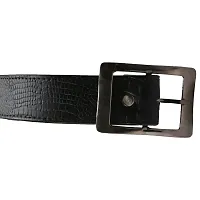Black Strap Black Dial Wrist Watch With Black Wallet And Belt-thumb4