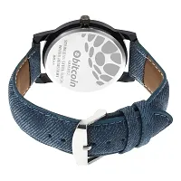 Stylish And Trendy Blue PU Strap Analog Watch For Men-thumb3