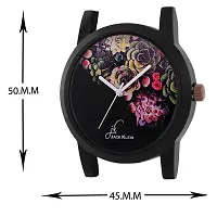 Flower Edition Brown PU Strap Analog Wrist Watch-thumb3