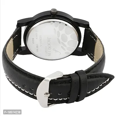 Black Dial Strap Quartz Analogue Wrist Watch-thumb4