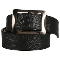 Black N White Funky Wrist Watch With Black Wallet And Belt-thumb3