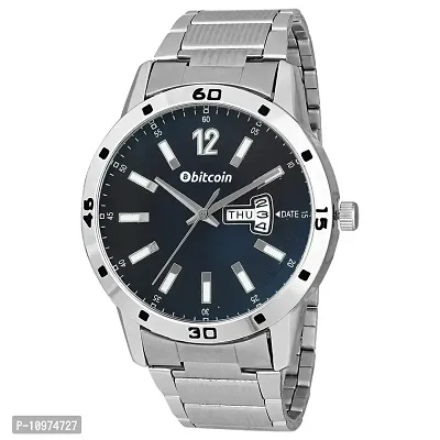 Stylish And Trendy Silver Metal Strap Analog Watch For Men