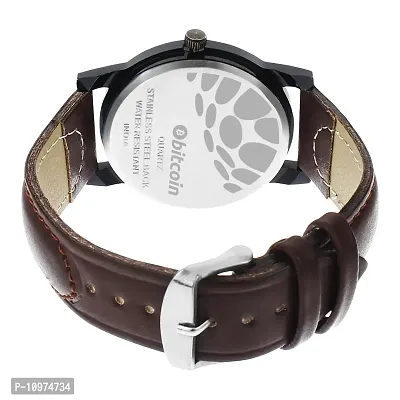 Stylish And Trendy Brown PU Strap Analog Watch For Men-thumb4