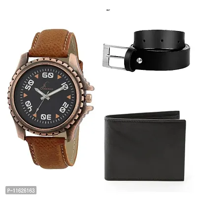 COMBO PACK OF WATCH WALLET  BELT-thumb0