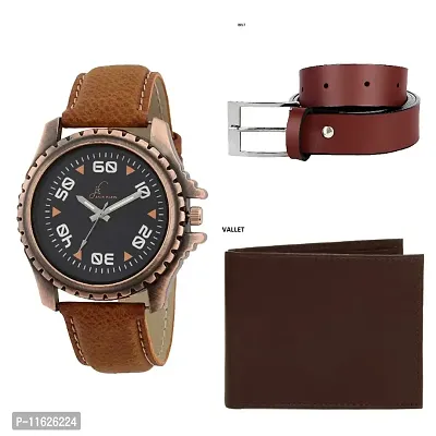 COMBO PACK OF WATCH WALLET  BELT