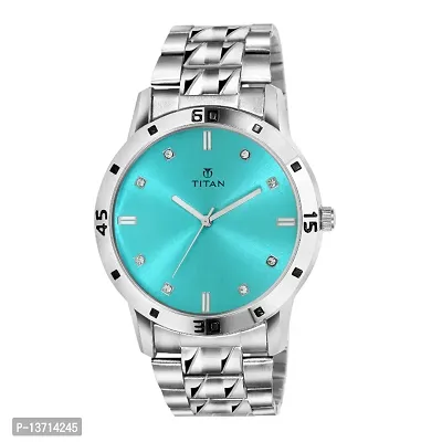 Stainless Steel Chain Analog Wrist Watch for Men-thumb0