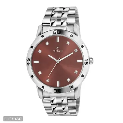 Stainless Steel Chain Analog Wrist Watch for Men