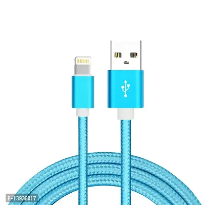 Double Braided Nylon USB Type-iOS (BLUE)