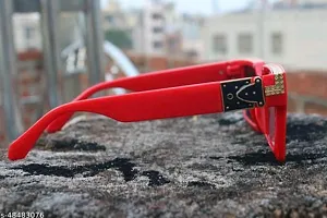 Stylish Square Badshah Sunglasses for Men  Women - Red-thumb2