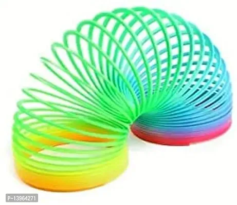 Magic Spring Rainbow Bouncy Expandable Slinky Magic Toys (Multicolor)-thumb0