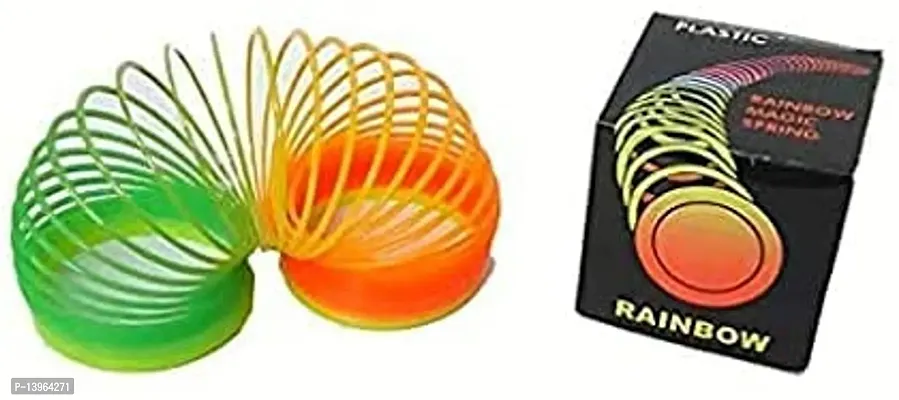 Magic Spring Rainbow Bouncy Expandable Slinky Magic Toys (Multicolor)-thumb2