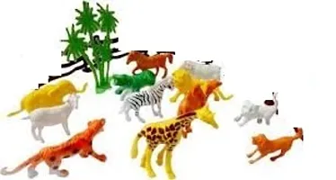 Farm and Wild Animals Toys for Kids Animal Figure Playset - Multicolor-thumb1