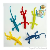 Toys Fake Lizard House Gecko Rubber Practical Jokes and Prank Trick Toys - Multicolor-thumb1