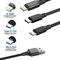 Multi Pins Charging Cables 3 in 1 Data Cable Supported with All iOS, Android  Other Devices-thumb2