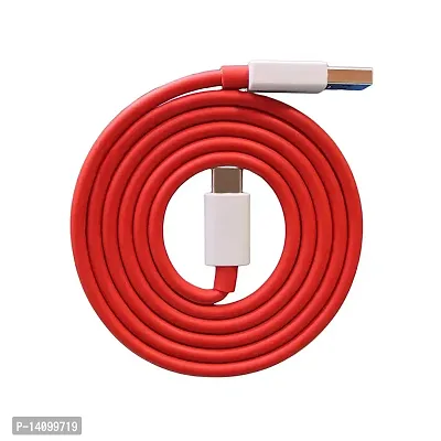 Type-C red color USB Data  Charging Cable with Fast charging-thumb0