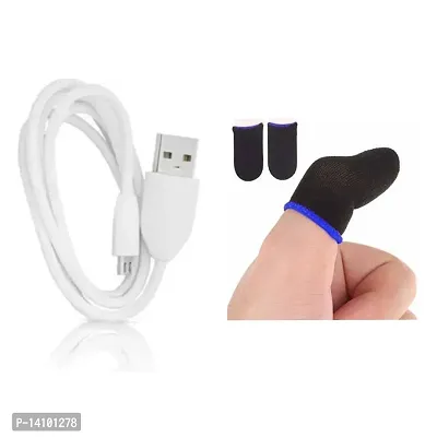 COMBO PACK OF USB DATA CABLE TYPE -A  FINGURE SLEEVES-thumb0