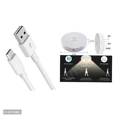 COMBO PACK OF USB DATA CABLE TYPE -C  MOTION LIGHT