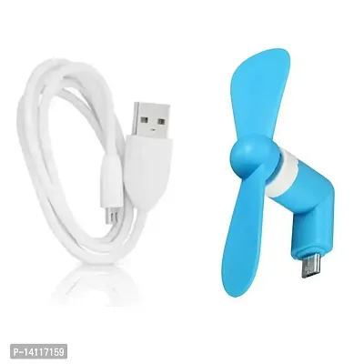 COMBO PACK OF USB DATA CABLE TYPE -A  USB FAN