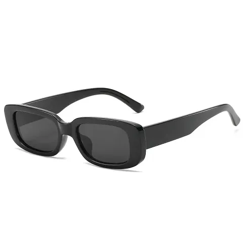 Awestuffs Rectangle Sunglasses for Women Vintage Trendy Fashion Sunglasses Narrow Square Frame UV Protection