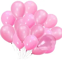 Happy Birthday Banner Decoration Items Combo Set with Metallic Pink  Black Balloons(100 Pcs)-thumb4