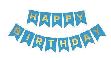 Happy Birthday Banner Decoration Items with Silver curtain-thumb2