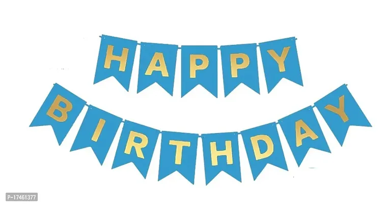 Happy Birthday Banner Decoration Items with Silver curtain-thumb3