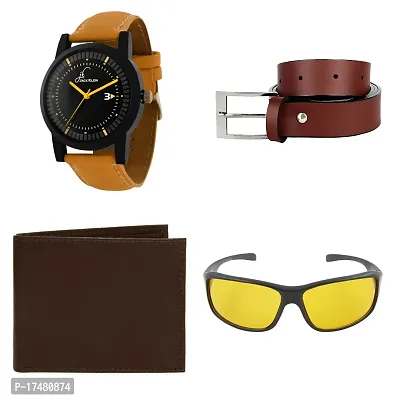 Combo Pack Of Watch, Belt, Wallet  Sunglass-thumb0