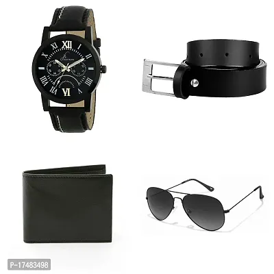 Combo Pack Of Watch, Belt, Wallet  Sunglass-thumb0