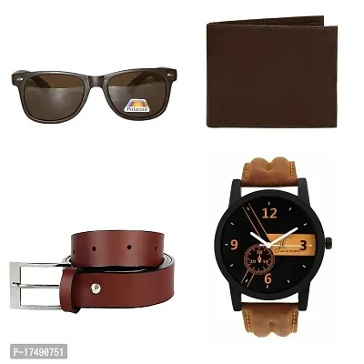 Combo Pack Of Sunglass, Wallet, Belt  Watch